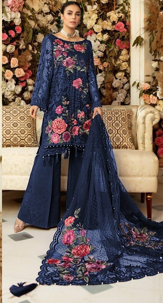 Fepic Rosemeen 91001 D Net Heavy Embroidered Stylish Salwar Kameez