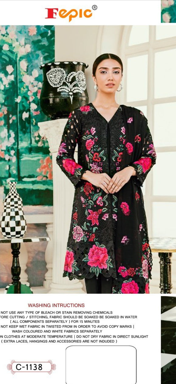 Fepic Rosemeen C 1138 Organza Casual Wear Salwar Suit