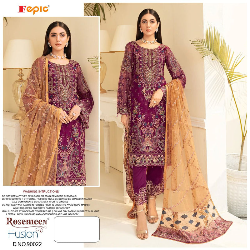 Fepic Rosemeen Dno 90022 Faux Georgette Stylish Designer Party Wear Salwar Kameez