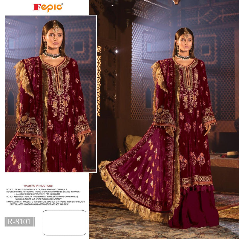 Fepic Rosemeen Dno R 8101 Georgette Stylish Designer Pakistani Style Party Wear Salwar Kameez