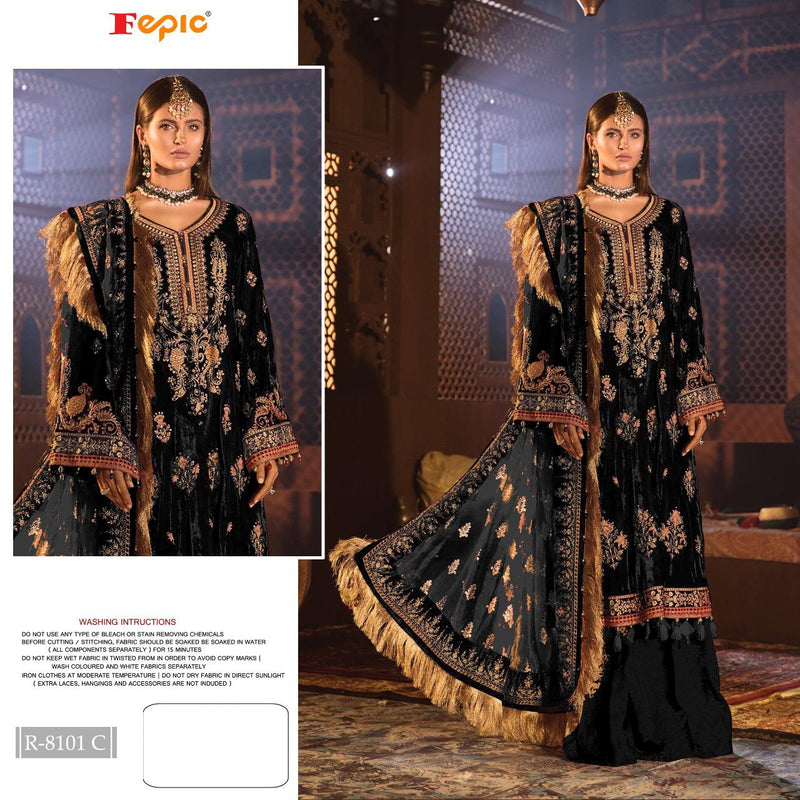 Fepic Rosemeen Dno R 8101 C Georgette Stylish Designer Pakistani Style Party Wear Salwar Kameez
