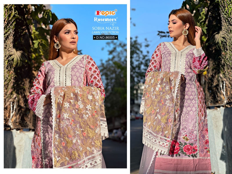 Fepic Sobia Nazir 86005 Cambric Cotton Digital Printed Salawar Suit