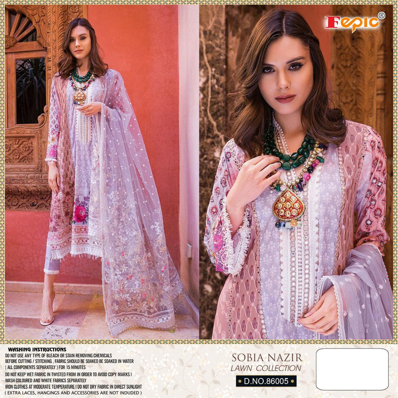 Fepic Sobia Nazir 86005 Cambric Cotton Digital Printed Salawar Suit