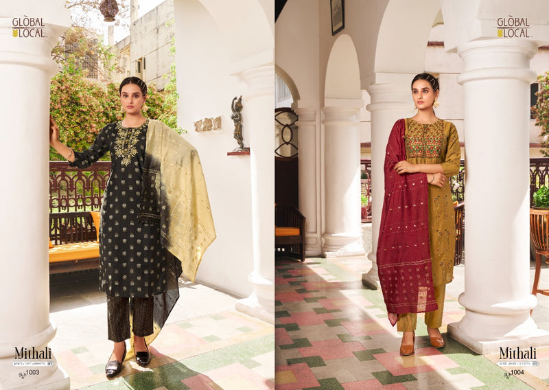Global Local Mithali Chanderi Stylish Designer Festival Wear Kurti