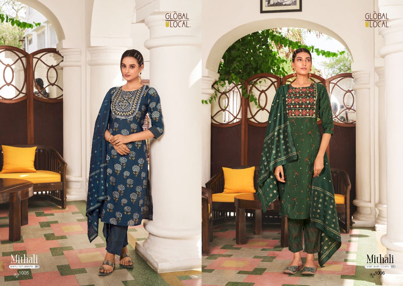 Global Local Mithali Chanderi Stylish Designer Festival Wear Kurti