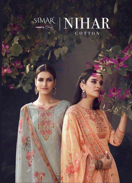 Glossy Nihar Cotton With Embroidery Digital Printing Stylish Designer Wear Salwar Suit