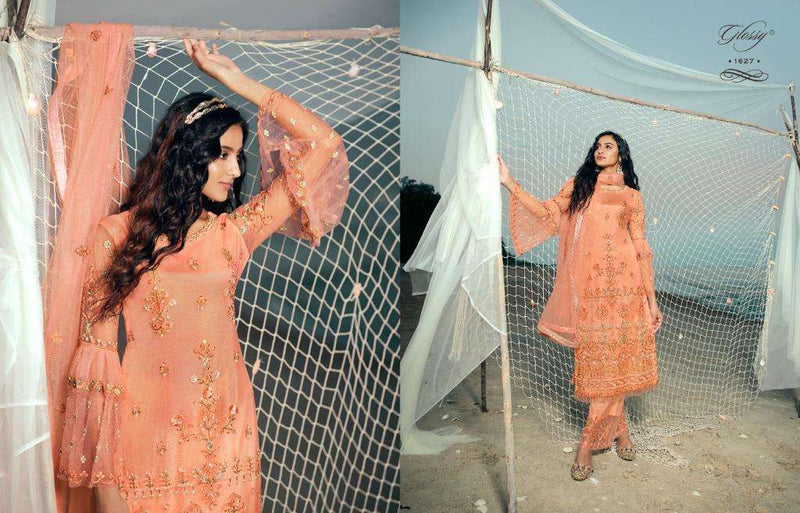 Glossy Qiana Dno 1620 To 1628 Pure Santoon Stylish Designer Pakistani Salwar Kameez