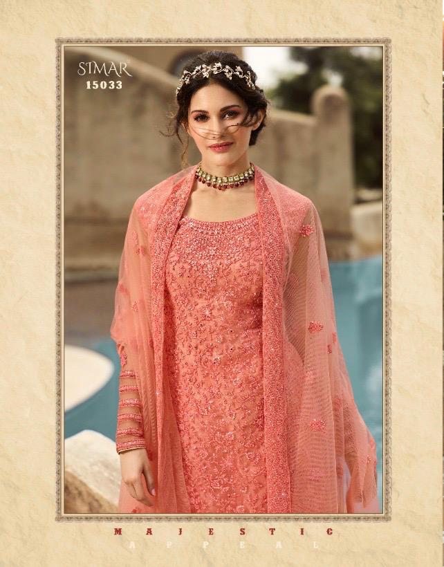 Glossy Simar Amyra Shaivi Net With Heavy Hand Work Stylish Designer Party Wear Salwar Suit