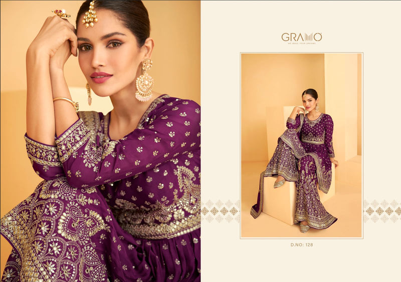 Gramo Navabi Vol 4 Georgette Stylish Designer Festival Wear Salwar Kameez