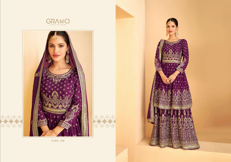 Gramo Navabi Vol 4 Georgette Stylish Designer Festival Wear Salwar Kameez
