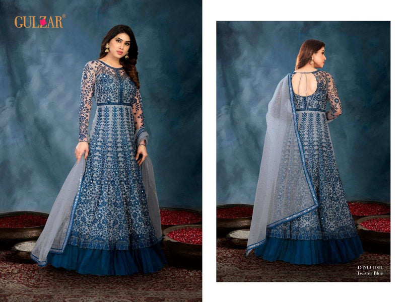 Gulzar 1001-1003 Net Stylish Designer Party Wear Salwar Kameez
