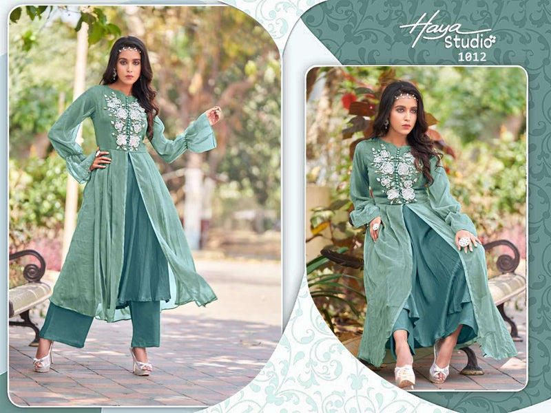 Haya Studio Dno 1012 A Georgette Stylish Designer Wear Kurti
