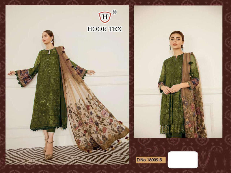 Hoor Tex Dno 18009 B Georgette Stylish Designer Party Wear Salwar Suit