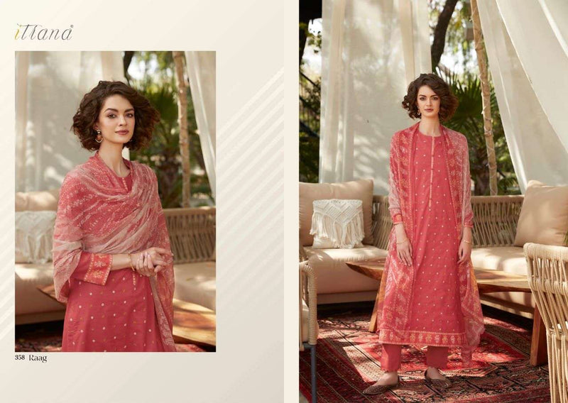 Itrana Raag Pure Cotton Lawn With heavy Embroidery Stylish Designer Printed Salwar Kameez