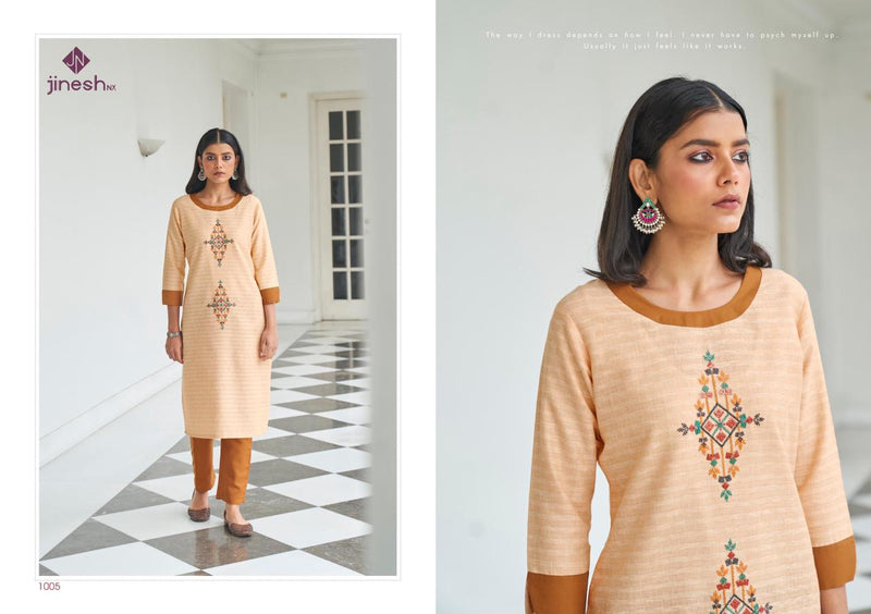 Jinesh Nx Wilson Cotton Stylish Designer Casual Wear Kurti