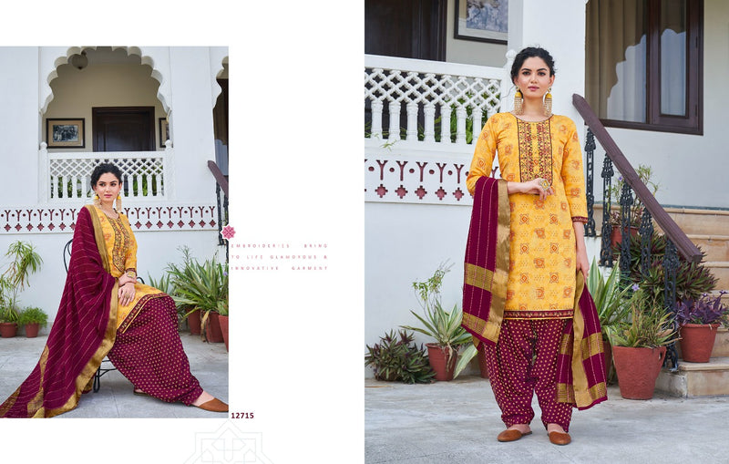 Kalaroop By Kajree Bandhej Chanderi Silk Stylish Designer Graceful Look Fancy Wear Kurti