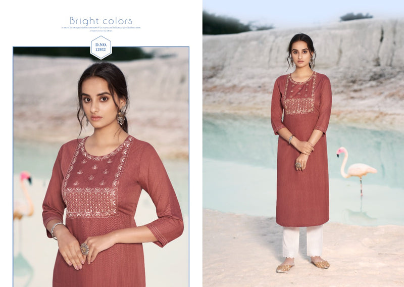 Kalaroop By Kajree Shahi Rayon With Attractive Look Stylish Designer Casual Wear Kurti