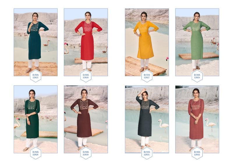 Kalaroop By Kajree Shahi Rayon With Attractive Look Stylish Designer Casual Wear Kurti