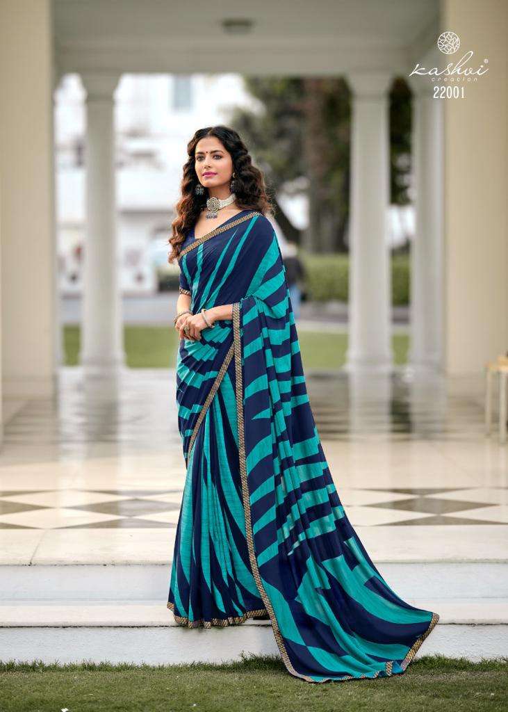 Kashvi Creation  Ansh Vol 3 Fancy Printed Party  Wear Sarees