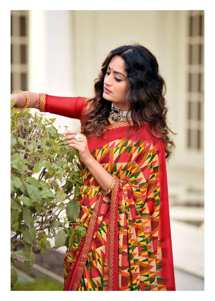 Kashvi Creation  Ansh Vol 3 Fancy Printed Party  Wear Sarees