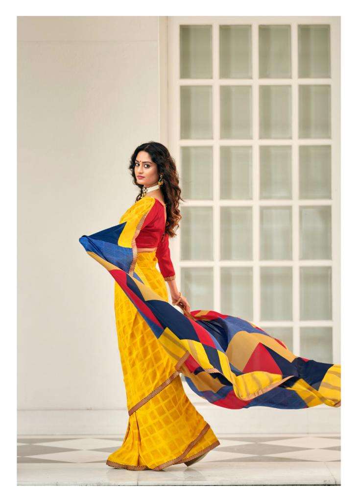Kashvi Creation  Ansh Vol 3 Fancy Printed Party  Wear Sarees