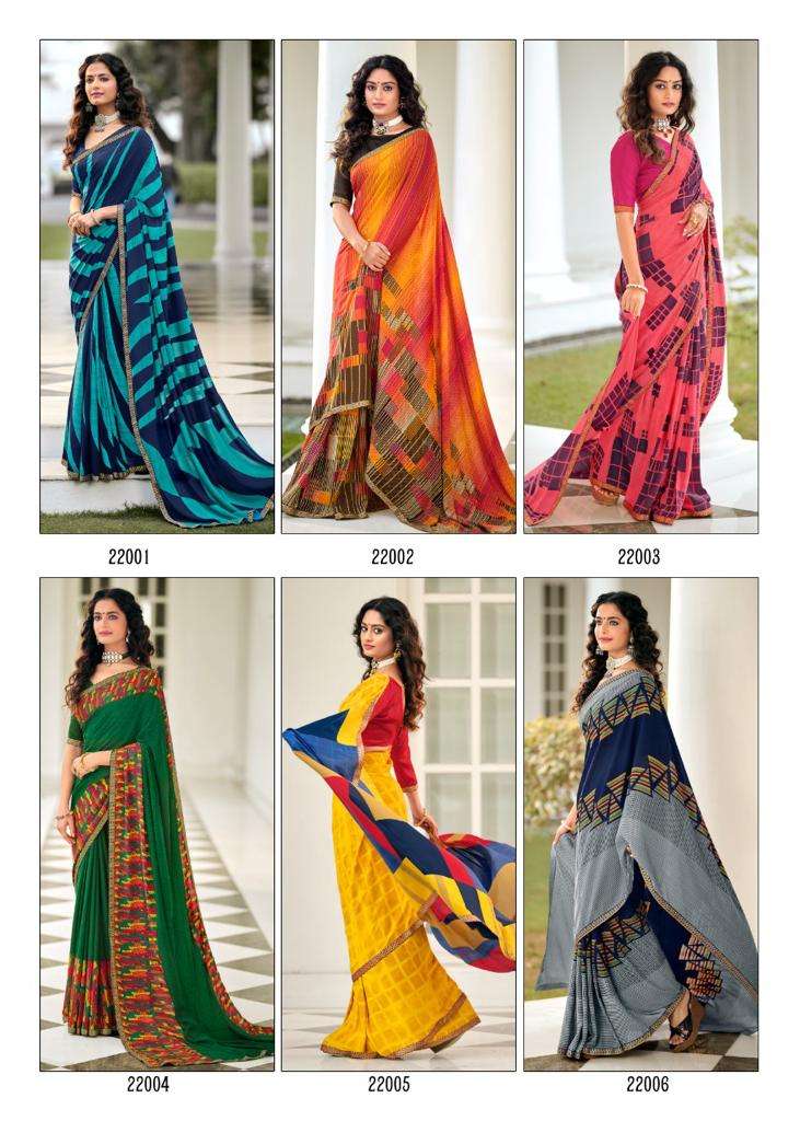 Kashvi Creation  Ansh Vol 3 Fancy Printed Party  Wear Sarees