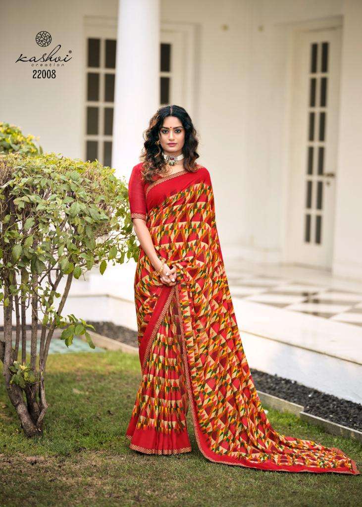 Kashvi Creation  Ansh Vol 3 Fancy Printed Party  Wear Sarees
