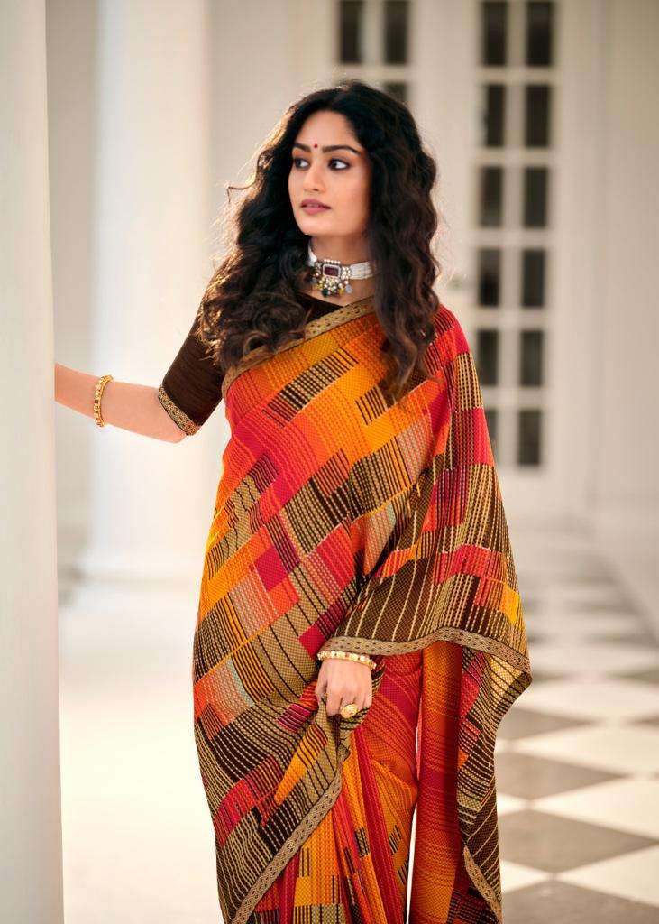 Kashvi Creation  Ansh Vol 3 Fancy Printed Party  Wear Sarees