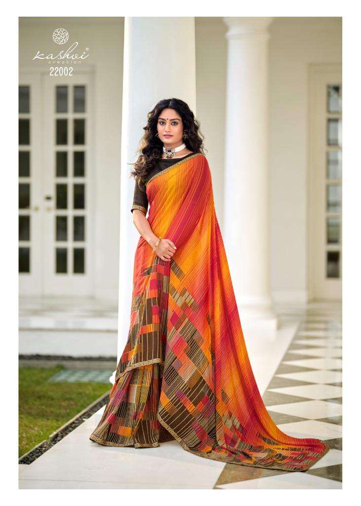 Kashvi Creation  Ansh Vol 3 Fancy Printed Party  Wear Sarees