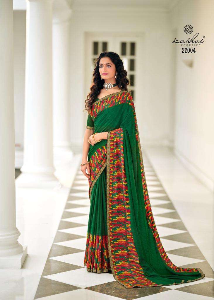 Kashvi Creation  Ansh Vol 3 Fancy Printed Party  Wear Sarees