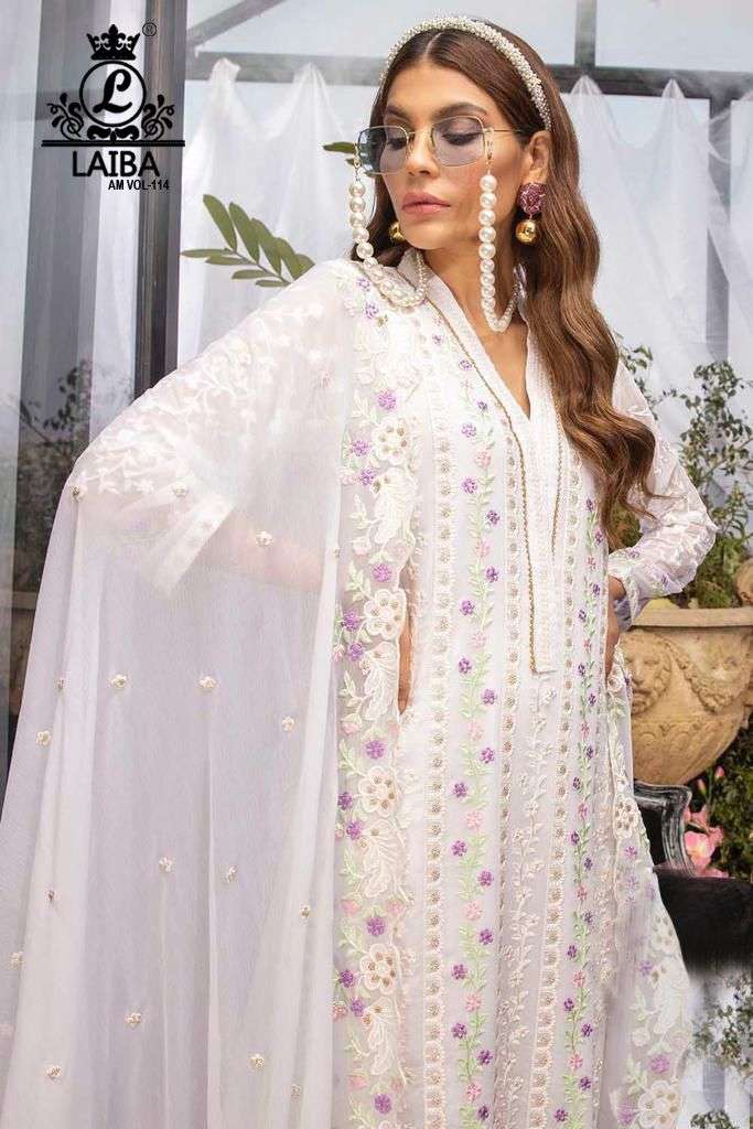 Laiba Am Vol 114 Georgette Stylish Designer Casual Look Pakistani Salwar Suit