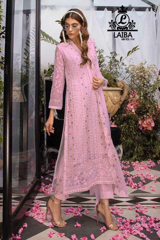 Laiba Am Vol 114 Georgette Stylish Designer Casual Look Pakistani Salwar Suit