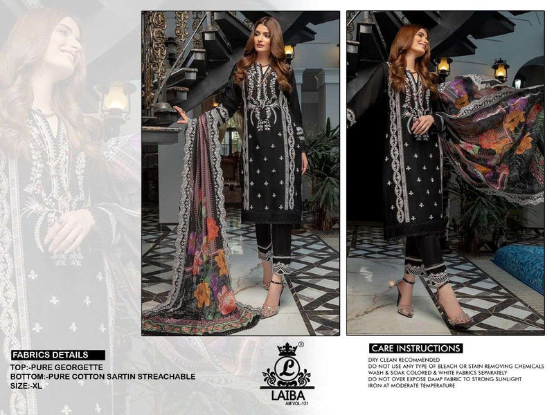 Laiba am Vol 121 Georgette Stylish Designer Party Wear Pakistani Style Kurti