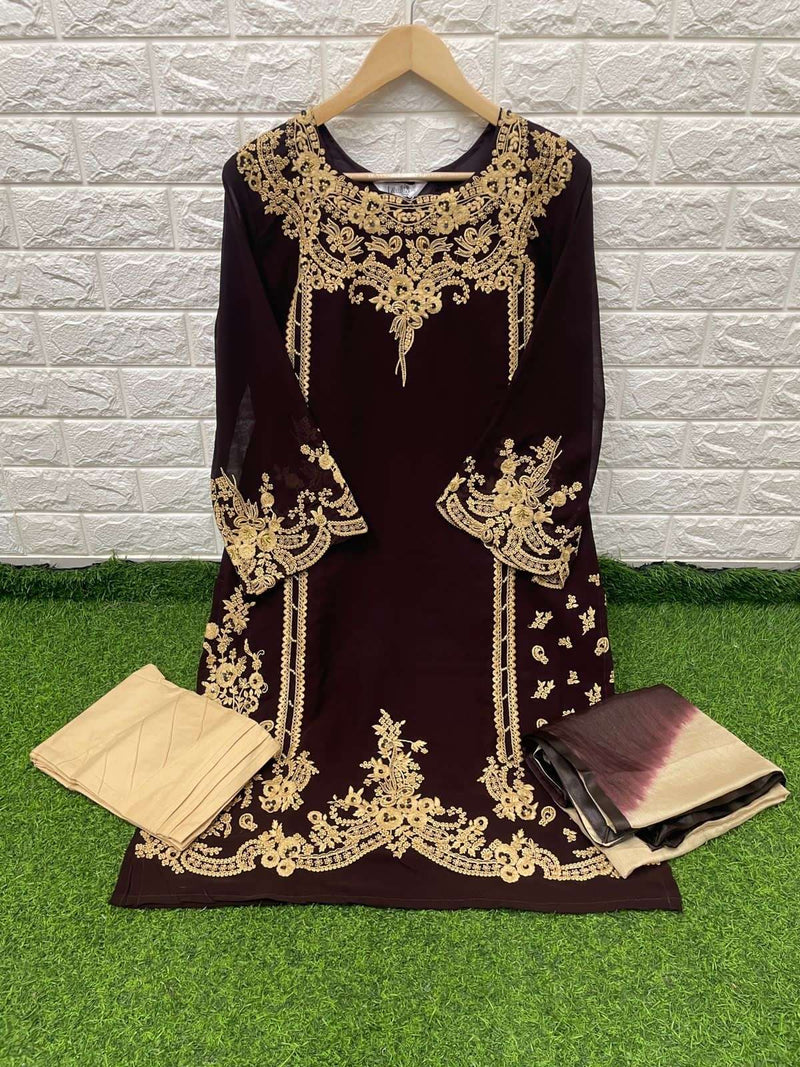 Laxuria Dno 1197 Georgette With Heavy Embroidery Pakistani Stylish Designer Party Wear Kurti
