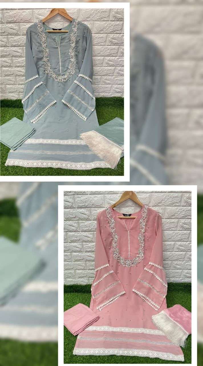 Laxuria Trendz Dno 1181 Georgette Stylish Hand Work Designer Wear Salwar Kameez