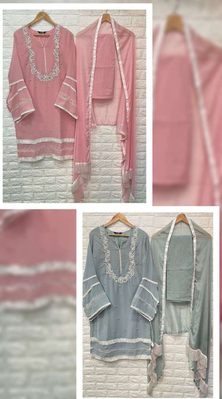Laxuria Trendz Dno 1181 Georgette Stylish Hand Work Designer Wear Salwar Kameez
