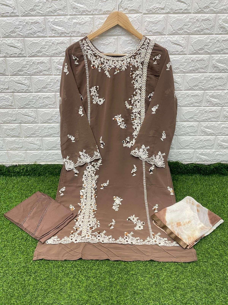 Luxuria Dno 1195 Georgette Stylish Designer Party Wear Pakistani Style Kurti