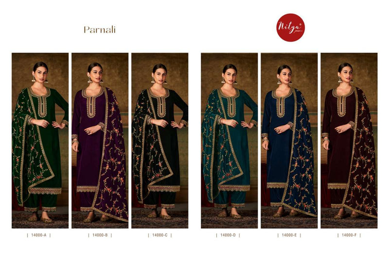 Lt Fabric Nitya Velvet With Beautiful Work Stylish Designer Attractive Look Salwar Kameez
