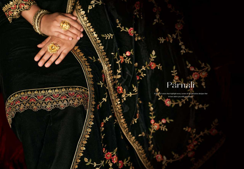 Lt Fabric Nitya Velvet With Beautiful Work Stylish Designer Attractive Look Salwar Kameez