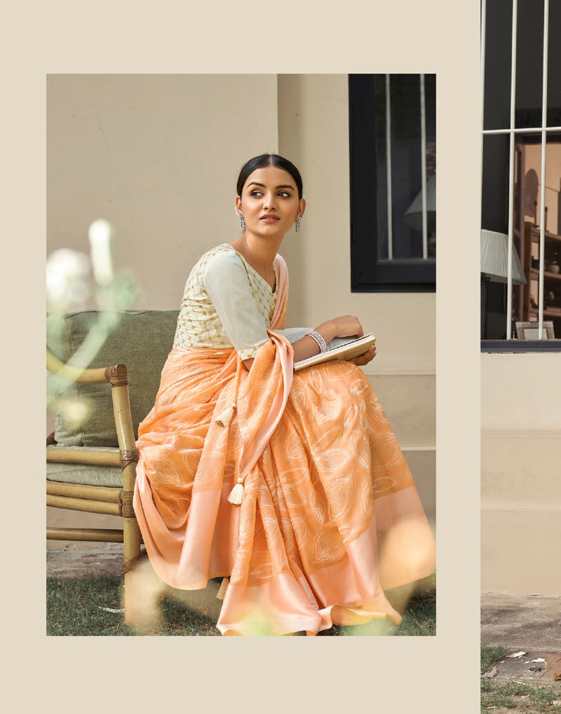 Lt Saree Ajra Silk Stylish Designer Printed Casual Wear Saree