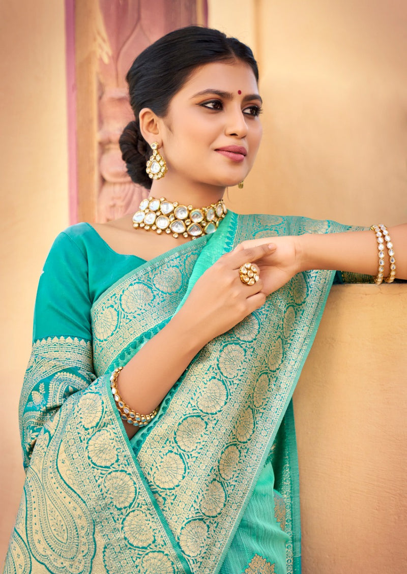 Lt Revanta Noor Weaving Silk Stylish Designer Wedding Look Saree