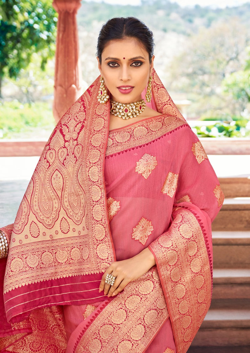 Lt Revanta Noor Weaving Silk Stylish Designer Wedding Look Saree