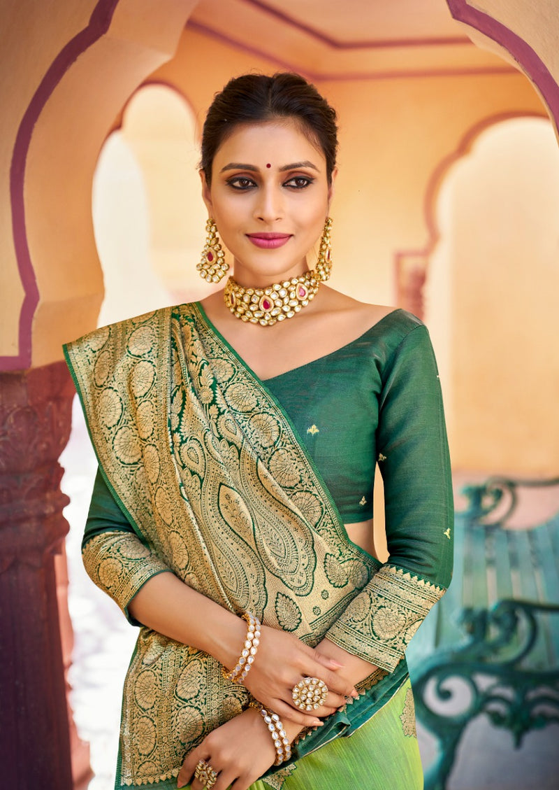 Lt Revanta Noor Weaving Silk Stylish Designer Wedding Look Saree