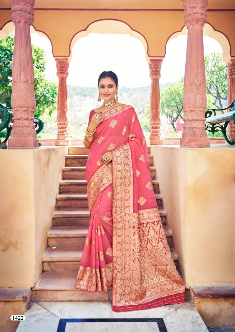 Lt Revanta Noor Weaving Silk Stylish Designer Wedding Look Saree