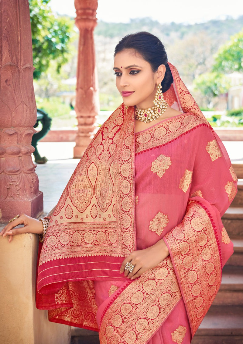 Lt Revanta Noor Weaving Silk Stylish Designer Wedding Look Saree