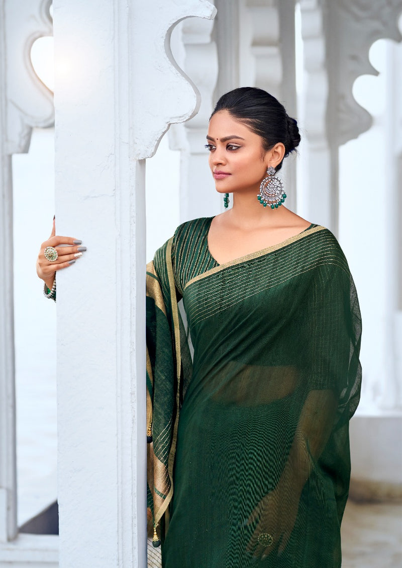 Lt Revanta Creation Vaibhisha Resham Silk Stylish Designer Handwork Sarees