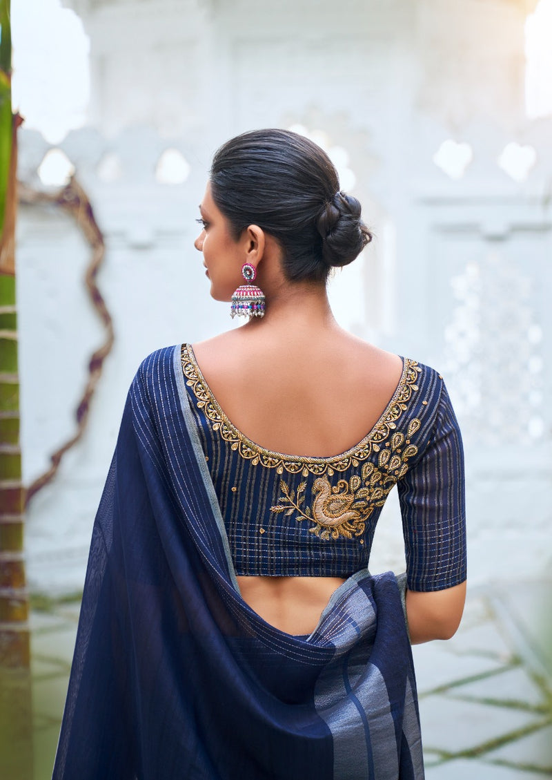 Lt Revanta Creation Vaibhisha Resham Silk Stylish Designer Handwork Sarees