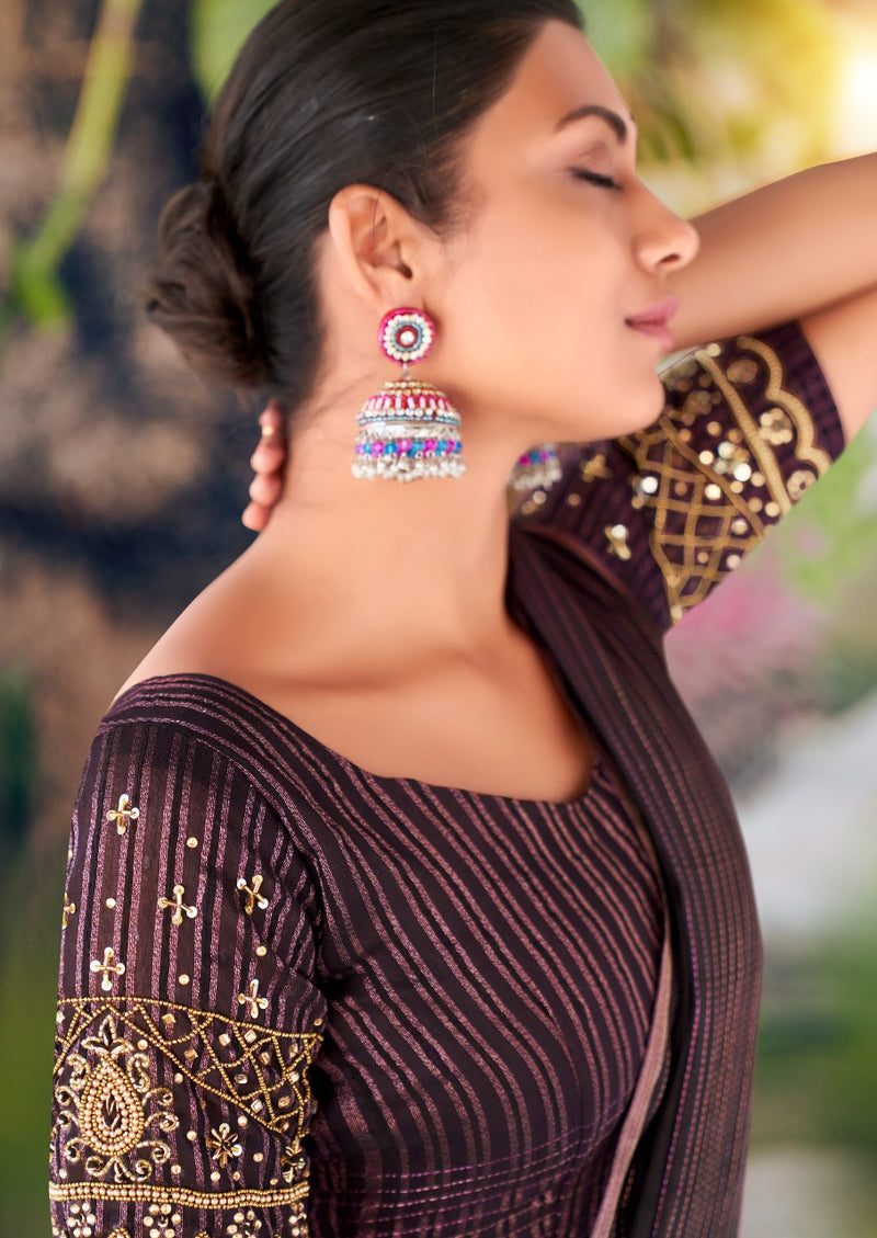Lt Revanta Creation Vaibhisha Resham Silk Stylish Designer Handwork Sarees