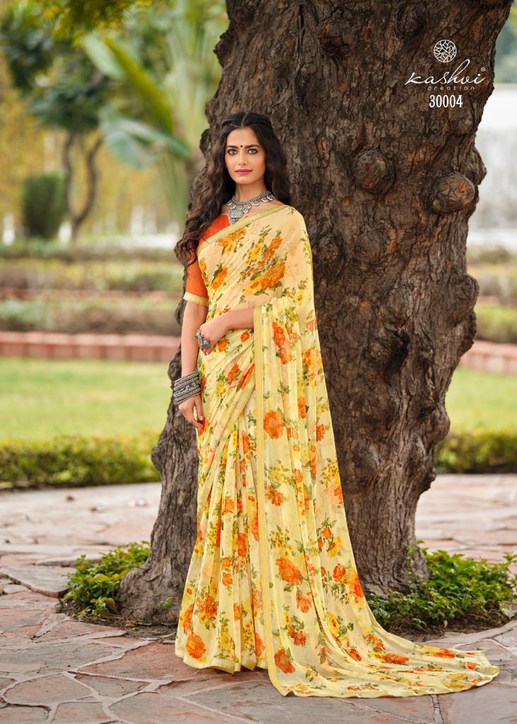 LT Saree Radhika Vol 2 Chiffon Flower Printed Stylish Designer Casual Wear Sarees