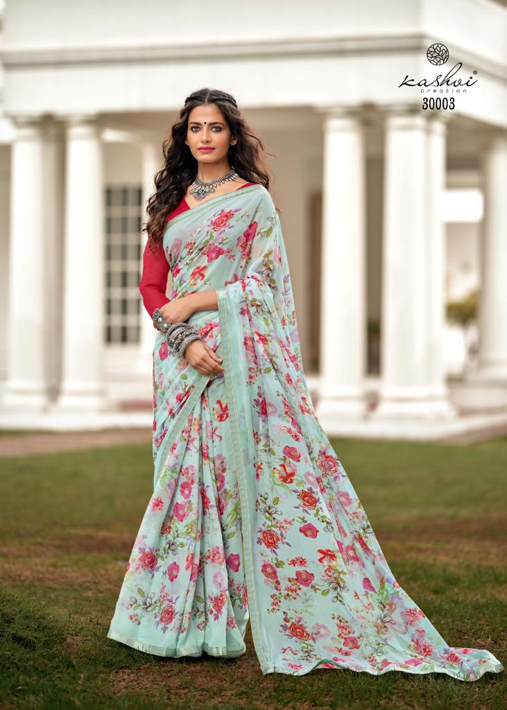 LT Saree Radhika Vol 2 Chiffon Flower Printed Stylish Designer Casual Wear Sarees